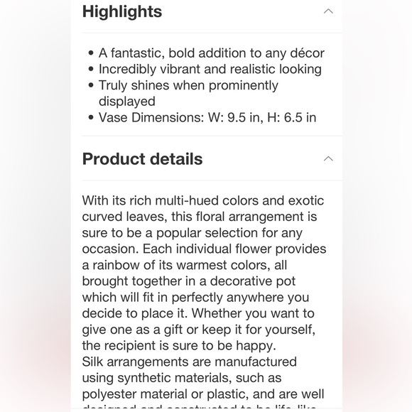 NEARLY NATURAL NEW faux cymbidium orchid arrangement w/ decor vase -red -30x30 - Picture 4 of 7